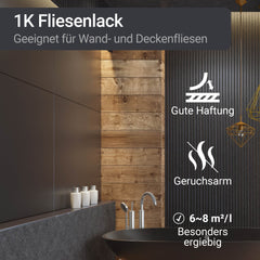 Pintura W713 para azulejos revestimiento de pared Reparacion Resistencia 1-5L