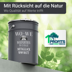 Peinture métal MAT 3 en 1 anti-corrosion fer, acier W909