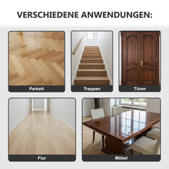 2K PU Klarlack Holzlack PUR Lack Treppenlack Parkettlack Seidenglänzend/Matt W726 1,5 - 7,5Kg - WO - WE.SHOP