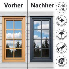 Vernice per Porte e Finestre 3in1 in Legno Ferro Metallo W425 1-5L