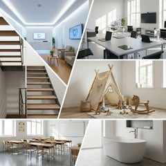 Peinture d'intérieur Murs et plafonds au Latex Blanc Lavable - Aspect satiné W556 1-20L