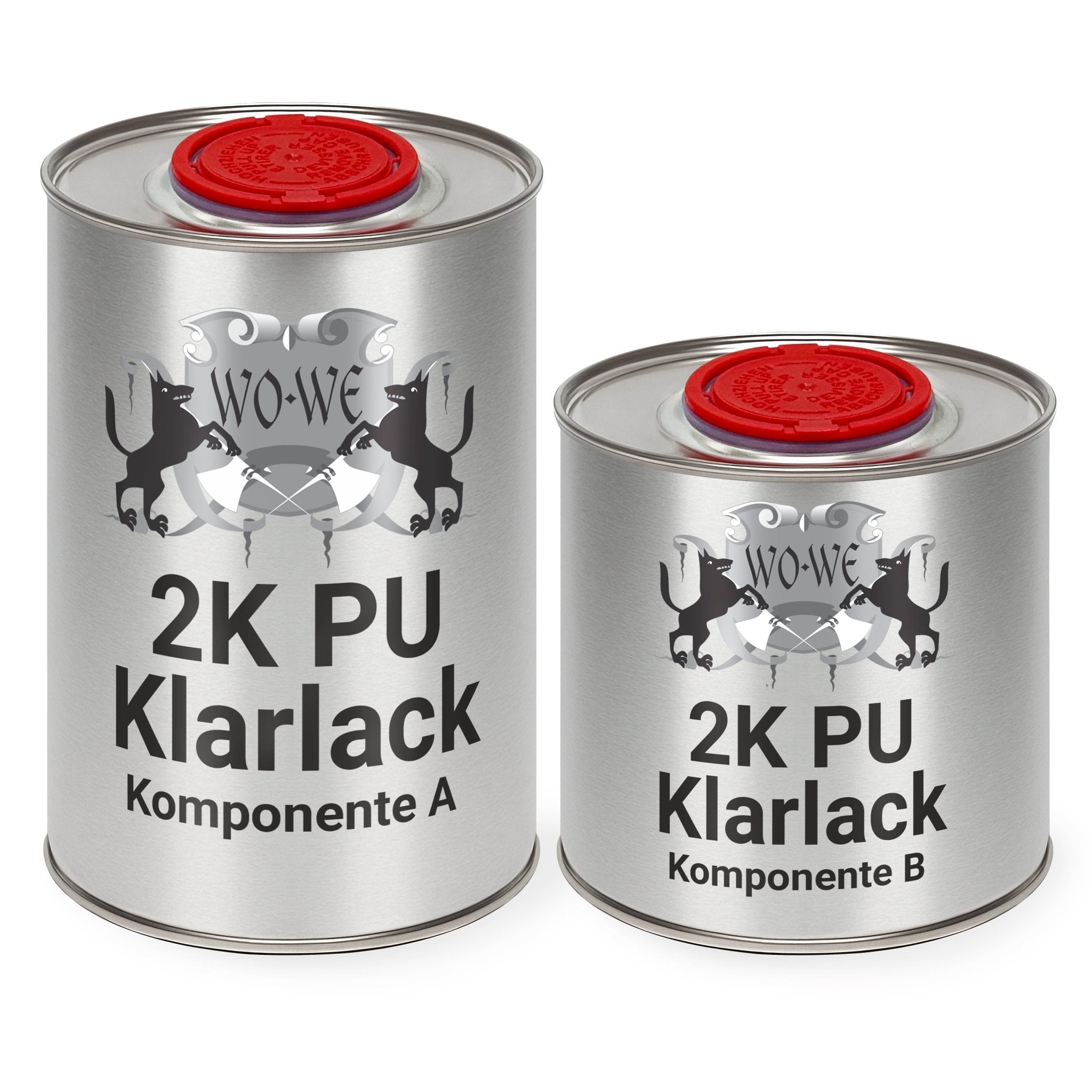 2K PU Klarlack Holzlack PUR Lack Treppenlack Parkettlack Seidenglänzend/Matt W726 1,5 - 7,5Kg - WO - WE.SHOP