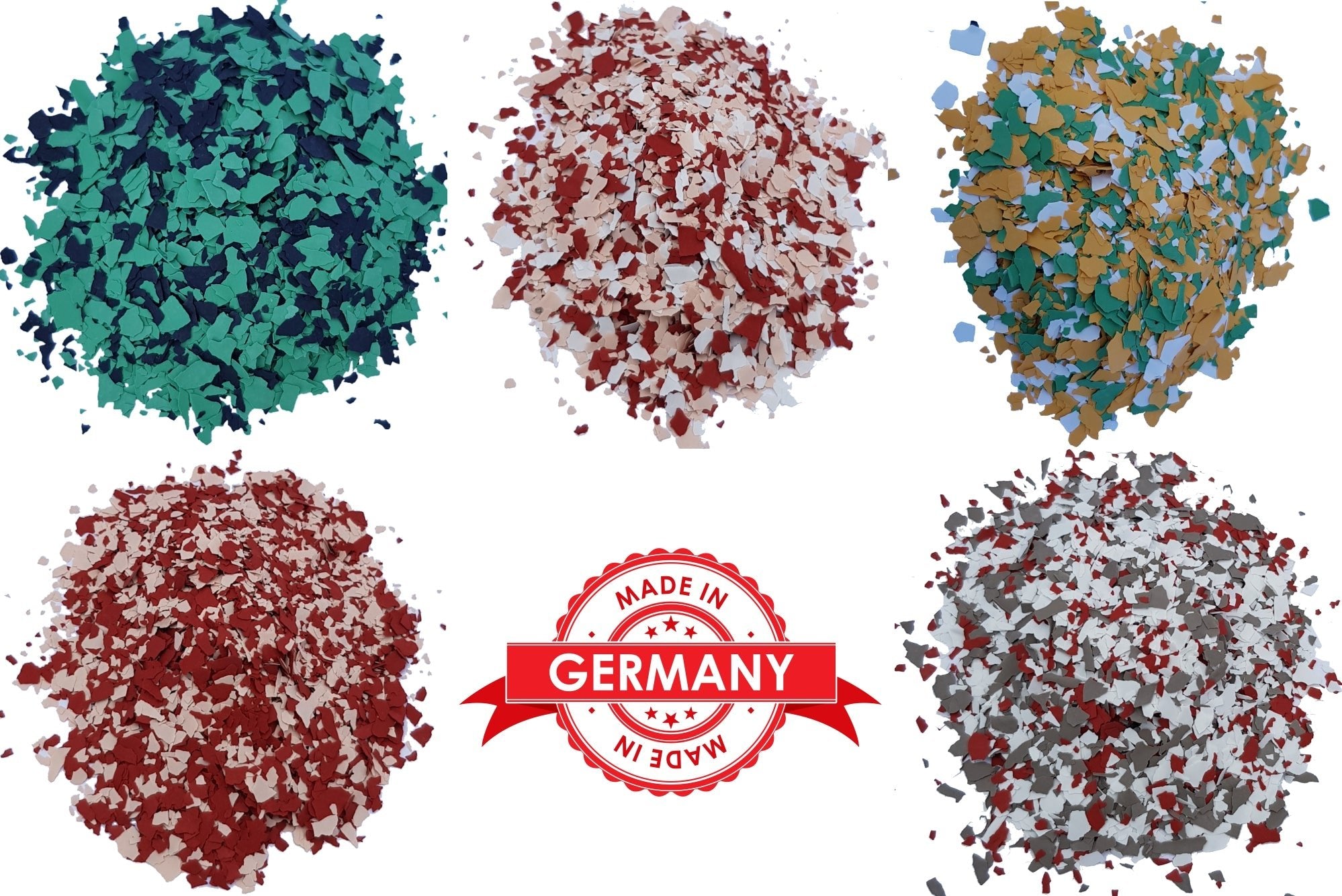 Farbchips für Epoxidharz Bodenbeschichtung Bodenfarbe Colorchips 0.5-5Kg