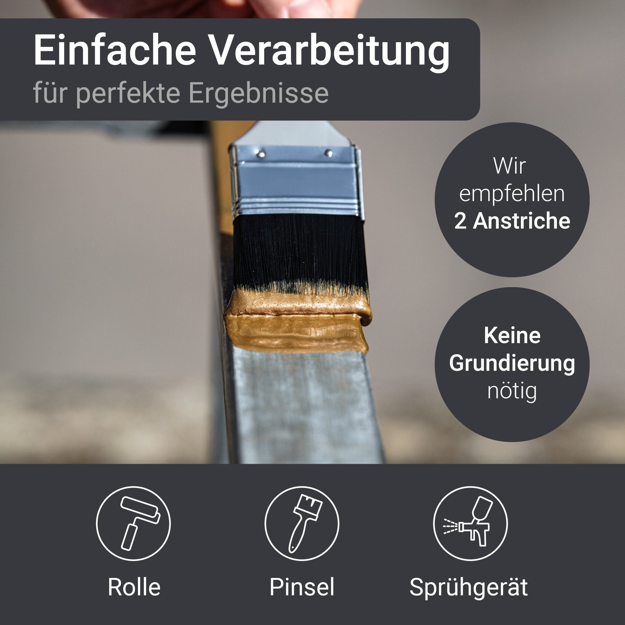 Metallschutzlack 3in1 Rostschutzlack Metallschutzfarbe Metalllack Sonderposten W908 - WO - WE.SHOP