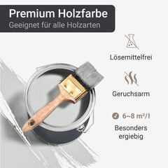 Holzfarbe Holzanstrich Holzbeschichtung Wetterschutzfarbe Holzlack Holz W420 0,75-10L