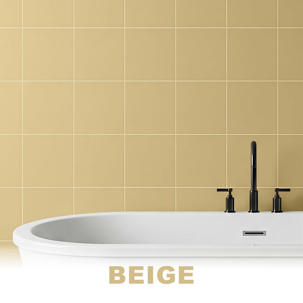 Komplettset 2K Fliesenlack Renovierungsset inkl. Entfetter & Zubehör – Für Küche, Badezimmer, Wand- & Bodenfliesen 2,5–5 kg - ähnl. RAL 1001 Beige / 2.5 kg Farbe + Zubehör