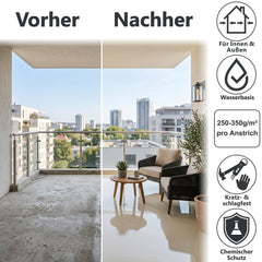 2-Pack Epoxy Resin Coating Balcony terrace concrete paint W735 2.5-10Kg