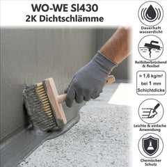 Sigillante bicomponente per piscine esterno in cemento Rivestimento di pavimenti Grigio SL430 5-20Kg