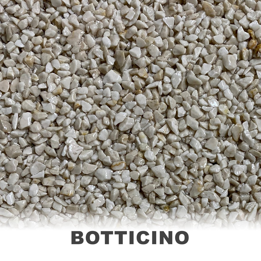 25Kg Steinteppich Set Marmorkies Bodenbeschichtung Naturstein W730 - 2qm - WO - WE.SHOP