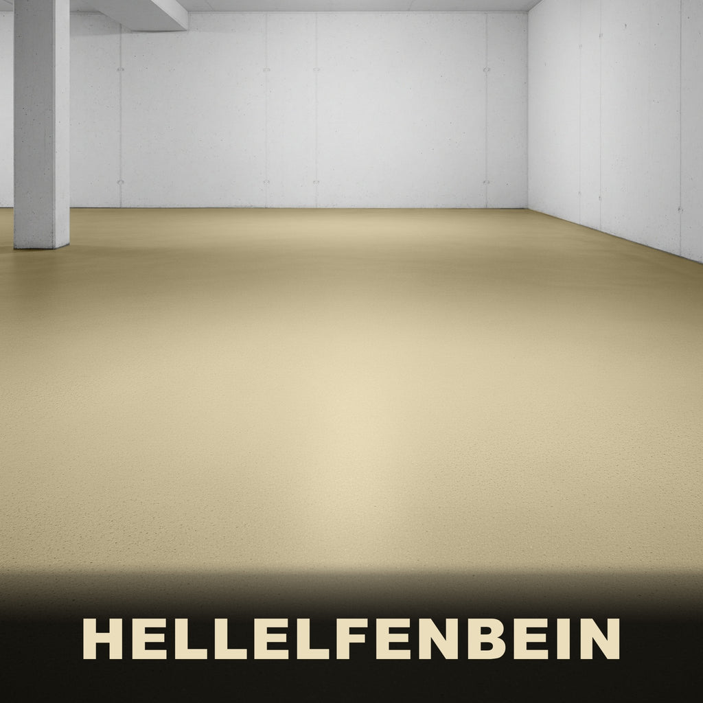 2K Epoxidharz Garagenfarbe Bodenbeschichtung Garagenbodenbeschichtung MATT W702 2,5-20Kg - ähnl. RAL 1015 Hellelfenbein / 2.5Kg