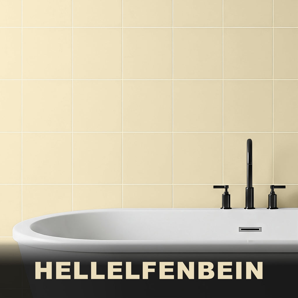 2K Fliesenlack Fliesenfarbe Bodenfliesen Farbauswahl MATT W712 2,5-20Kg - ähnl. RAL 1015 Hellelfenbein / 2.5Kg