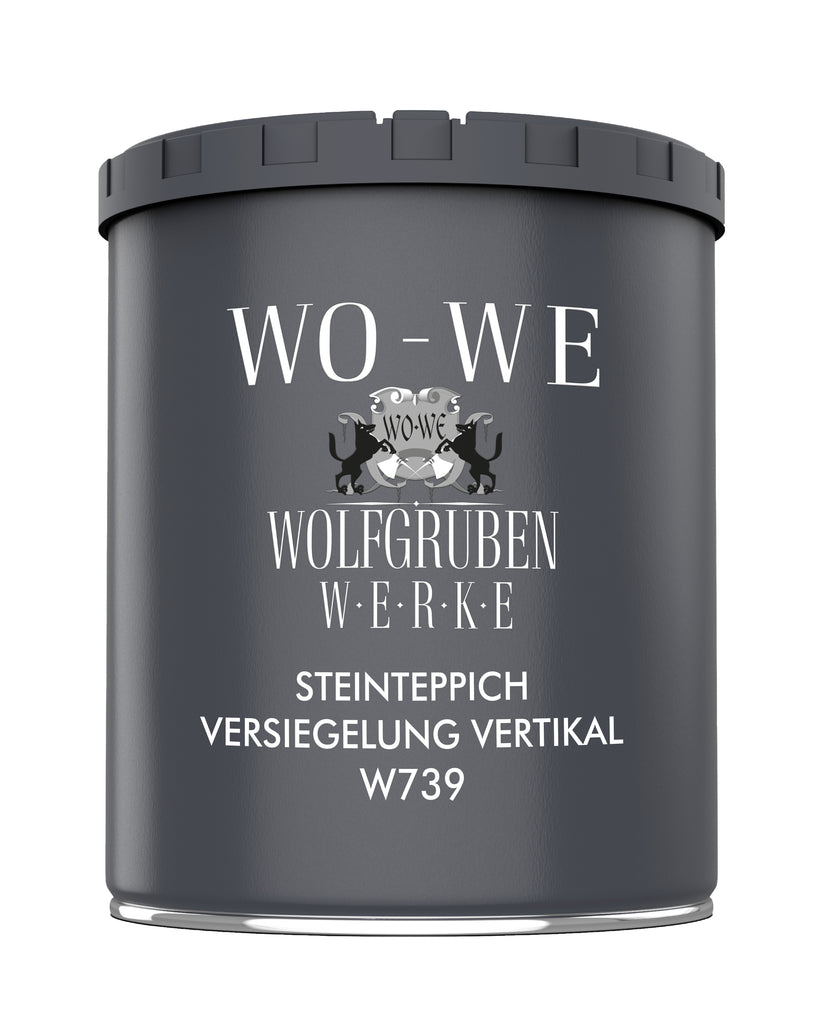 Steinteppich Versiegelung Vertikal Wand Treppenstufen Sockel Terrasse W739 1-9Kg - 1 Kg