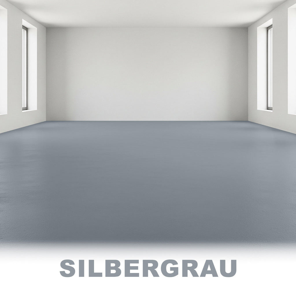 Betonfarbe Bodenfarbe Bodenbeschichtung Fußbodenfarbe Kellerfarbe W700 2,5L Einheiten SONDERPOSTEN - ähnl. RAL 7001 Silbergrau / 2.5L(1x2.5L)