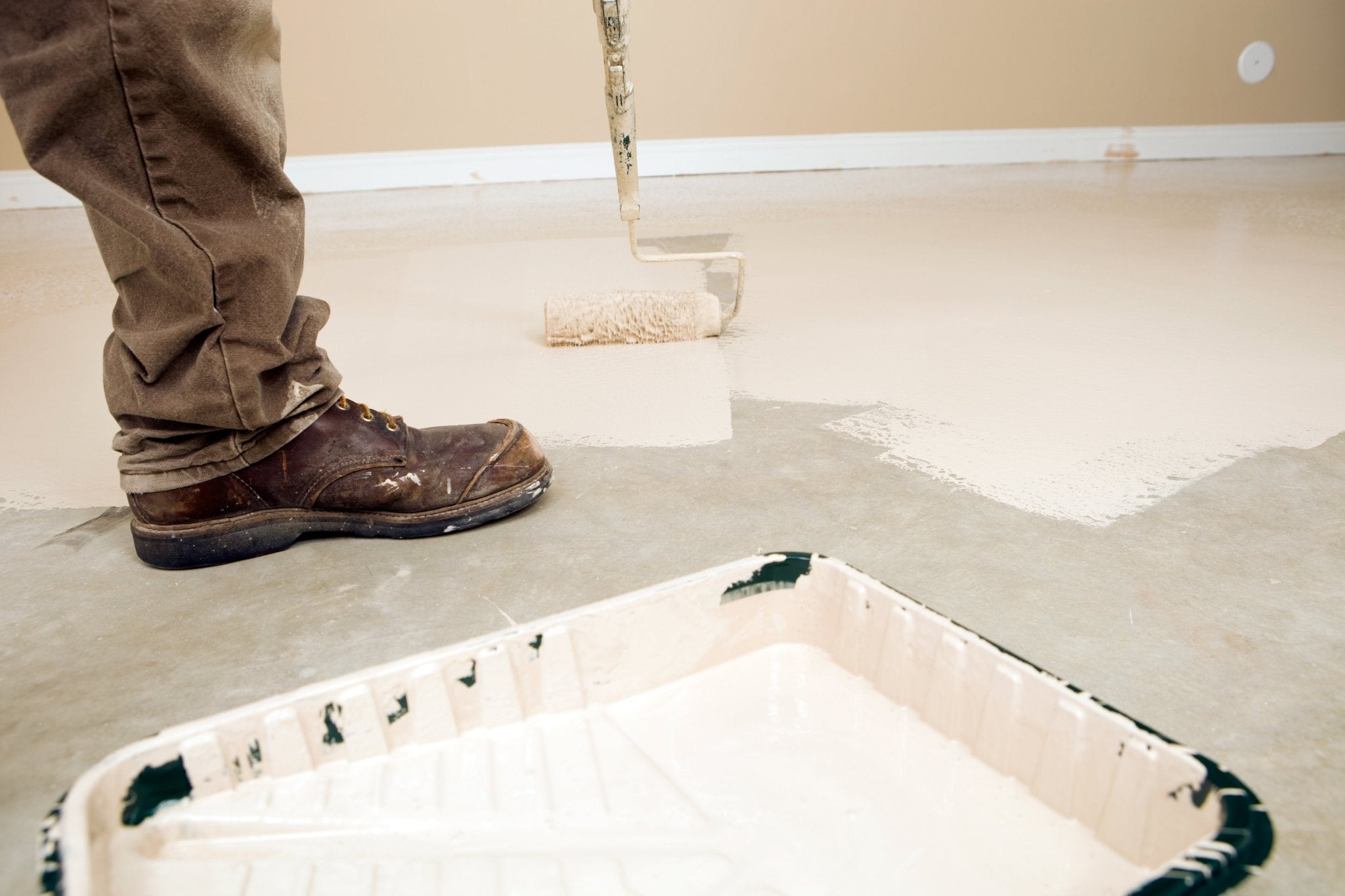 Rivestimento termico per pavimento in cemento Pittura Colorata del garage W718 1-20L