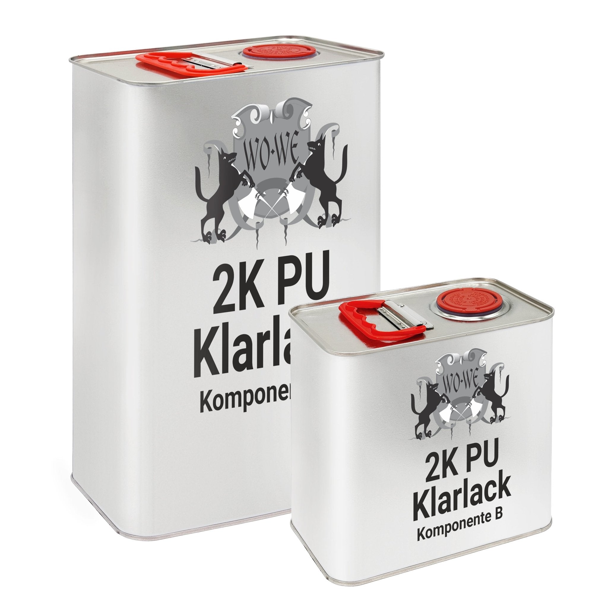 2K PU Klarlack Holzlack PUR Lack Treppenlack Parkettlack Seidenglänzend/Matt W726 1,5 - 7,5Kg - WO - WE.SHOP