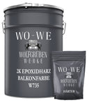 2K Epoxidharz Beschichtung Balkonfarbe Terrassenfarbe W735 2.5-10Kg