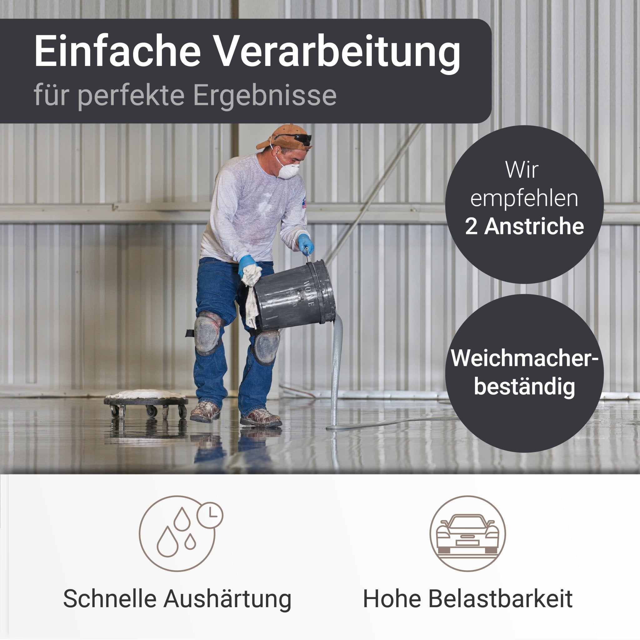 2K Bodenfarbe Betonfarbe Garagenfarbe Kellerboden SM Lack 2K Bodenfarbe Betonfarbe Garagenfarbe Kellerboden SM Lack