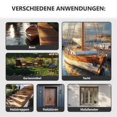 Bootslack Parkettlack Schiffslack Holzlack MATT für Holz Boot Yacht Schiff W400 0,75 - 5L - WO - WE.SHOP