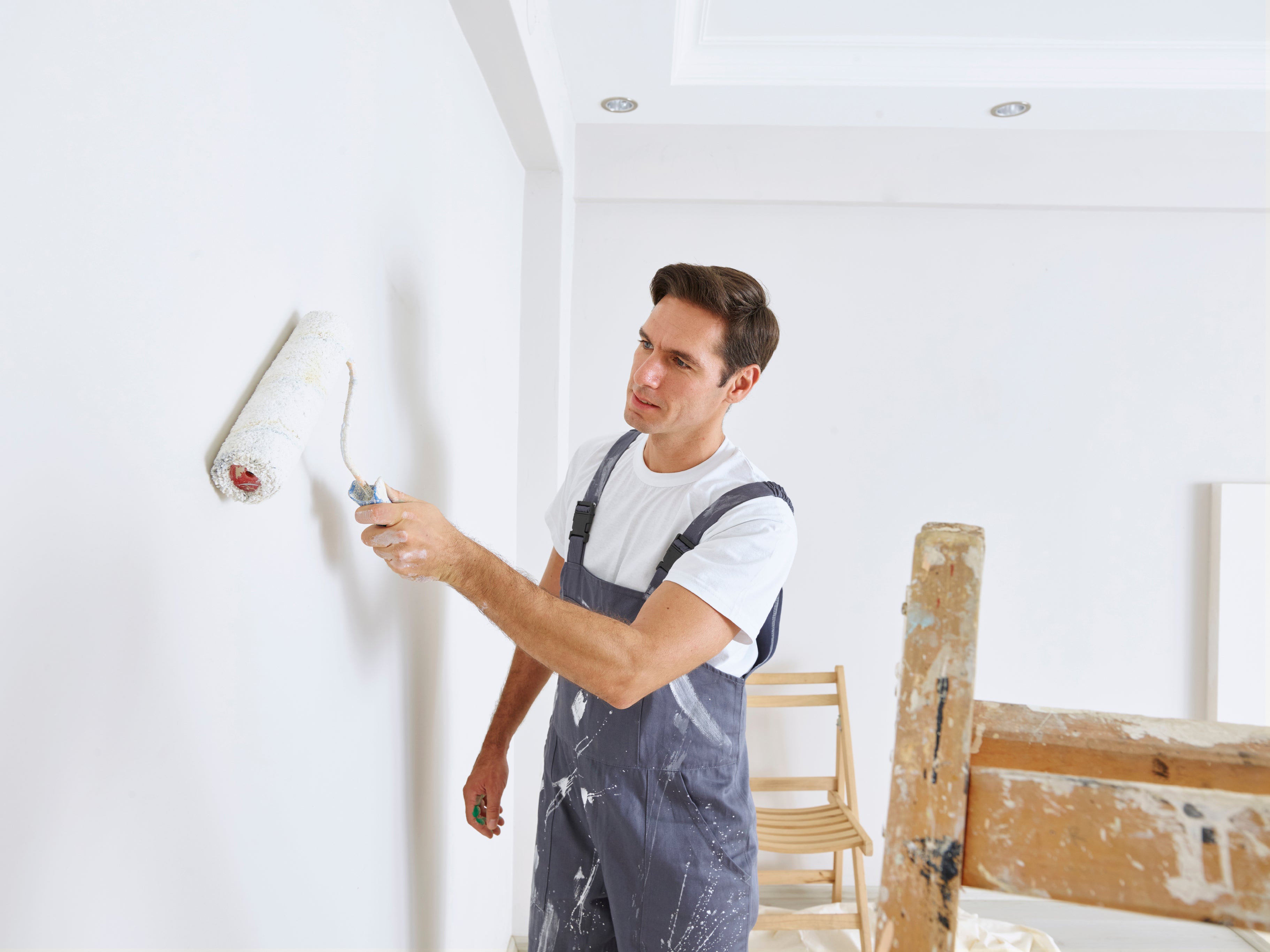 Peinture d'intérieur Murs et plafonds au Latex Blanc Lavable - Aspect satiné W556 1-20L